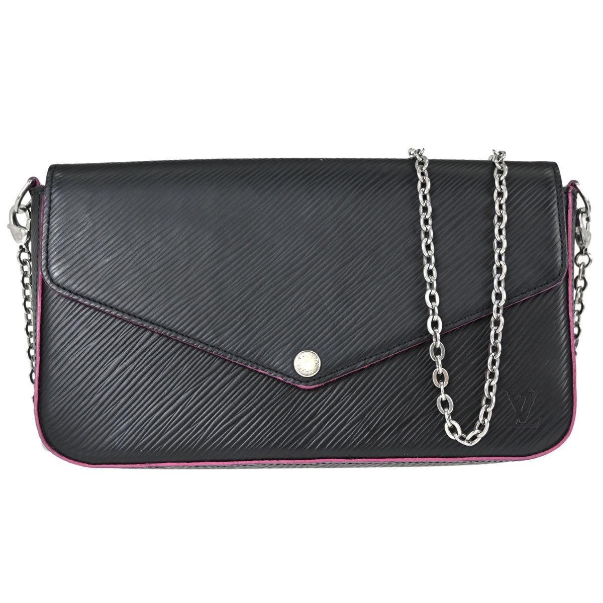 Louis Vuitton Pochette Félicie Vintage Crossbody Bag in Black Epi Leather