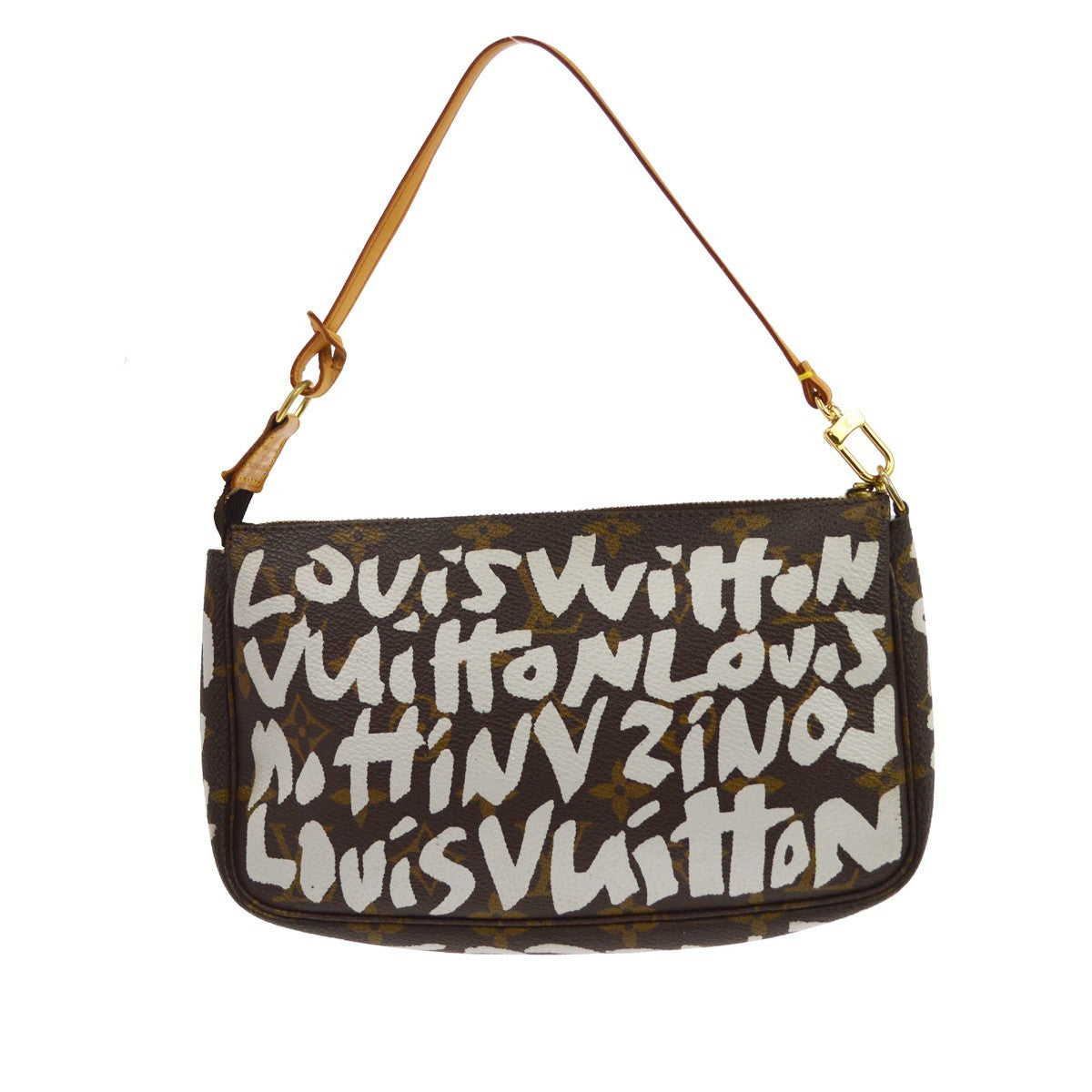 Louis Vuitton Pochette Graffiti Vintage Pochette in Brown Monogram Graffiti Canvas