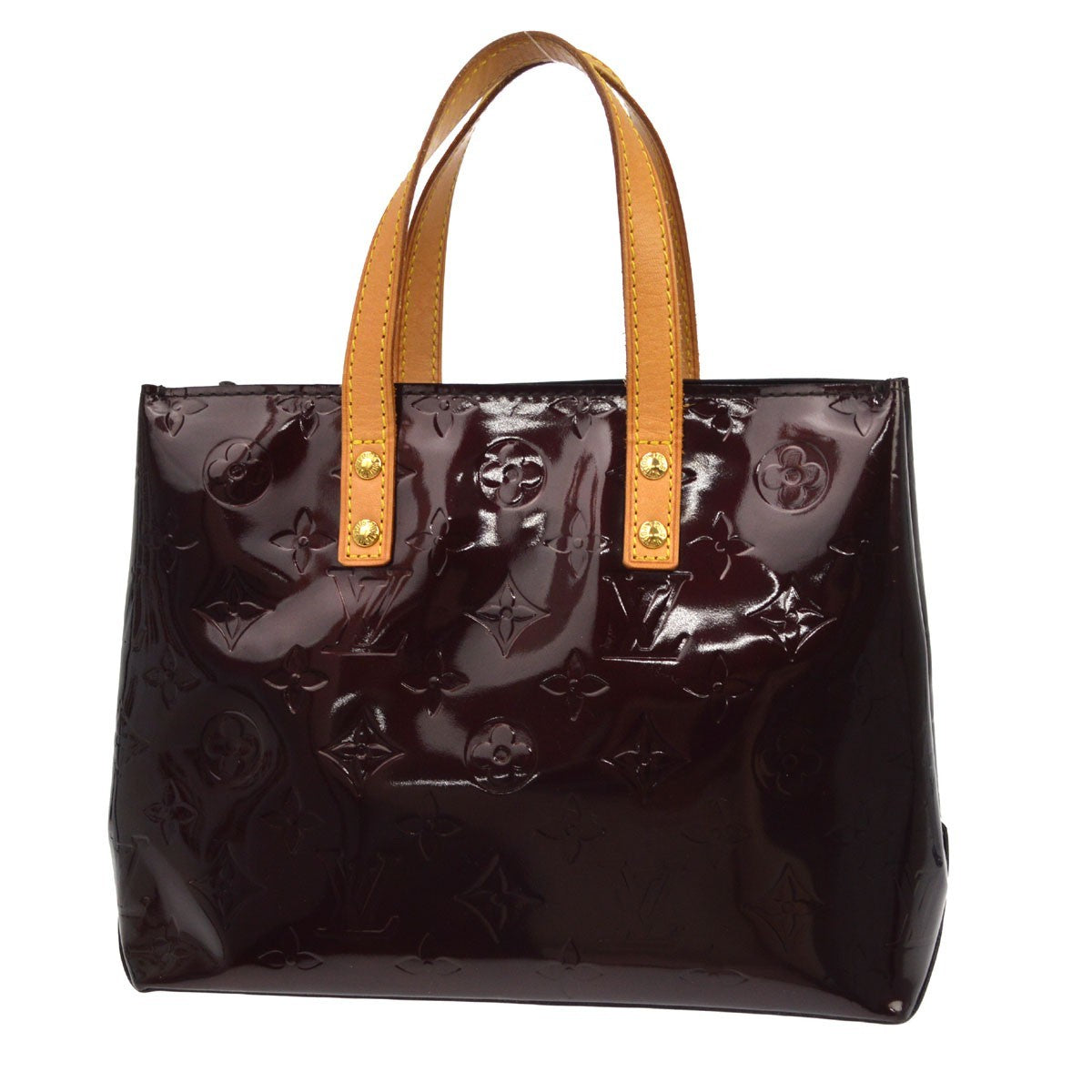 Louis Vuitton Reade PM Vintage Handbag in Burgundy Vernis Leather