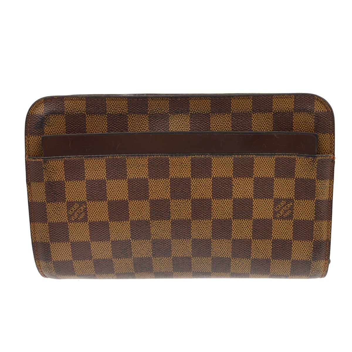 Louis Vuitton Saint Louis Vintage Clutch in Brown Damier Ebène Canvas
