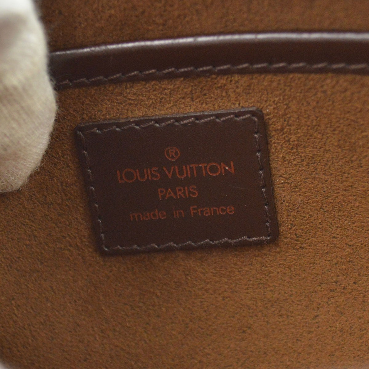 Louis Vuitton Saint Louis Vintage Clutch in Brown Damier Ebène Canvas