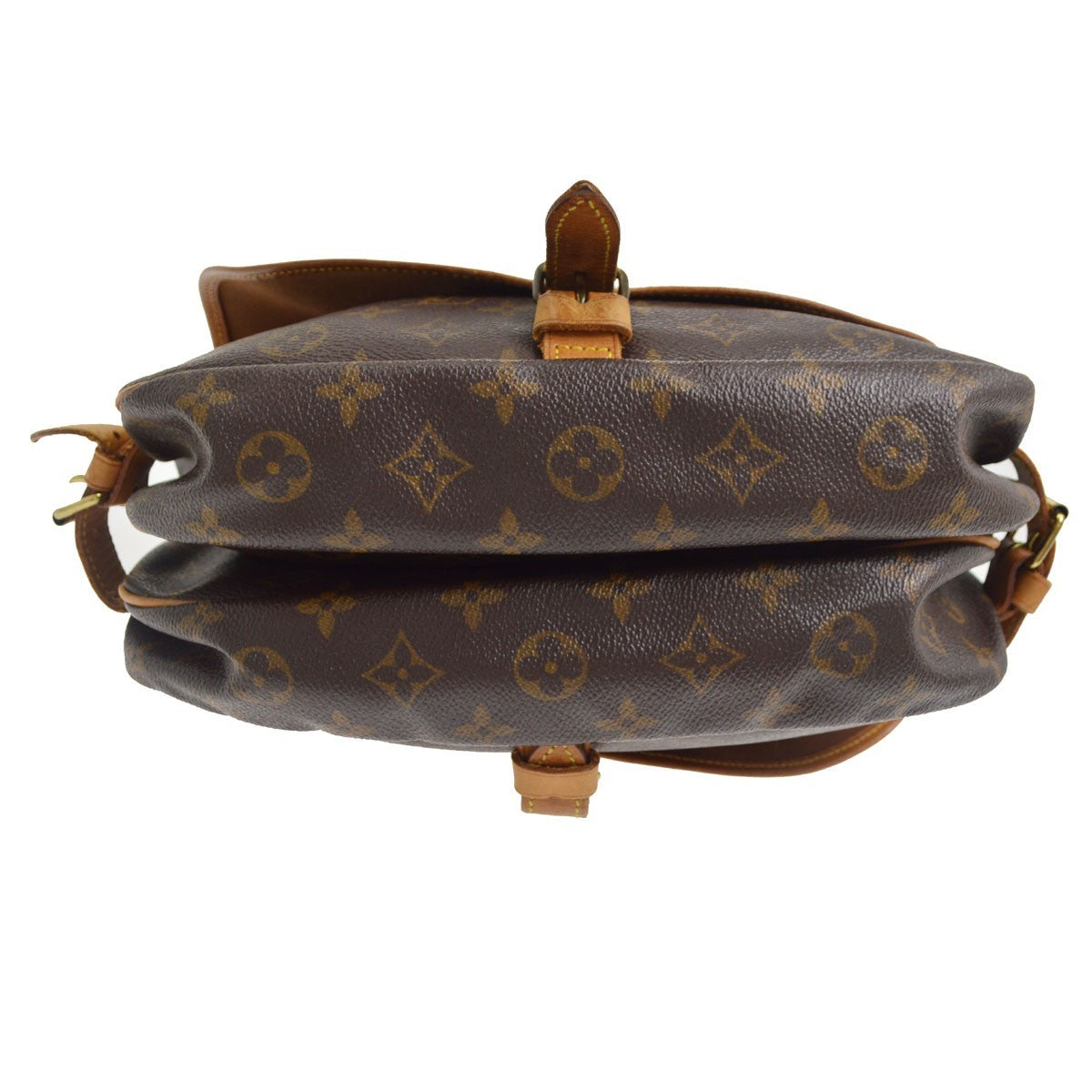 Louis Vuitton Saumur 30 Vintage Crossbody Bag in Brown Monogram Canvas