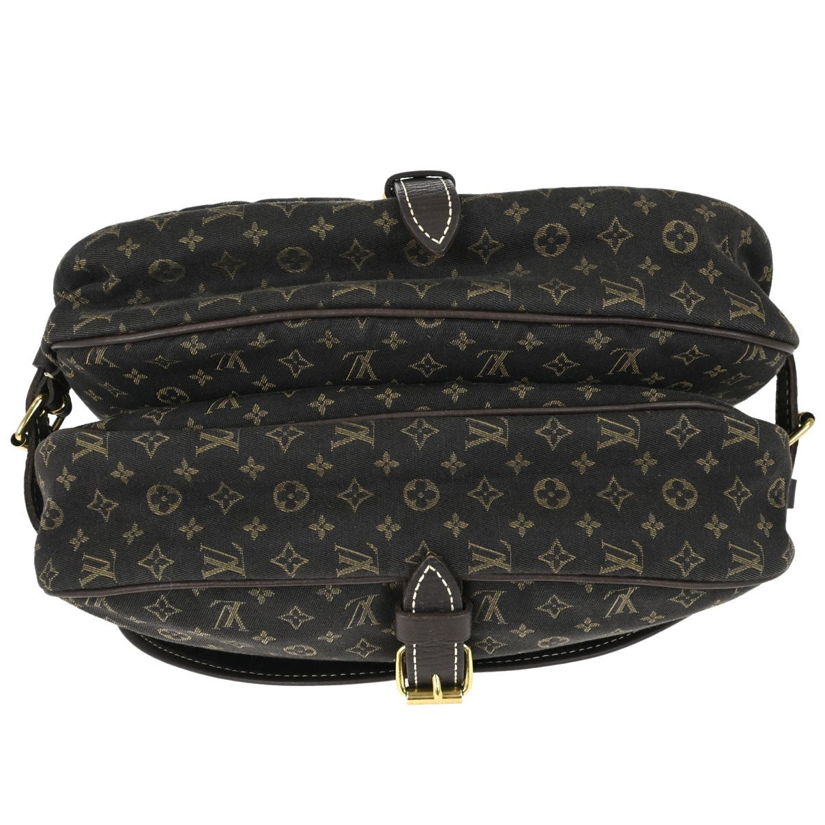 Louis Vuitton Saumur 30 Vintage Crossbody Bag in Brown Monogram Mini Lin Canvas