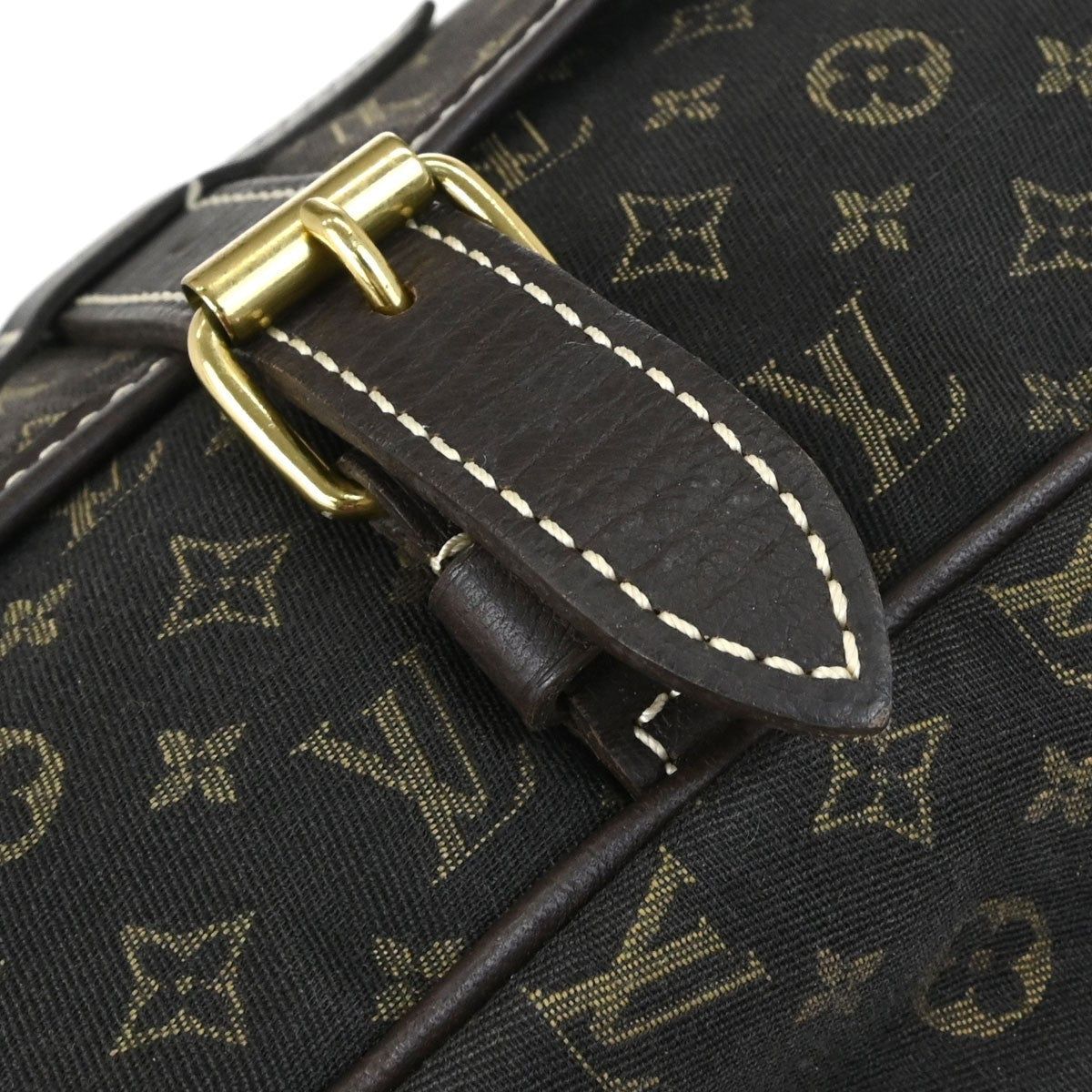 Louis Vuitton Saumur 30 Vintage Crossbody Bag in Brown Monogram Mini Lin Canvas