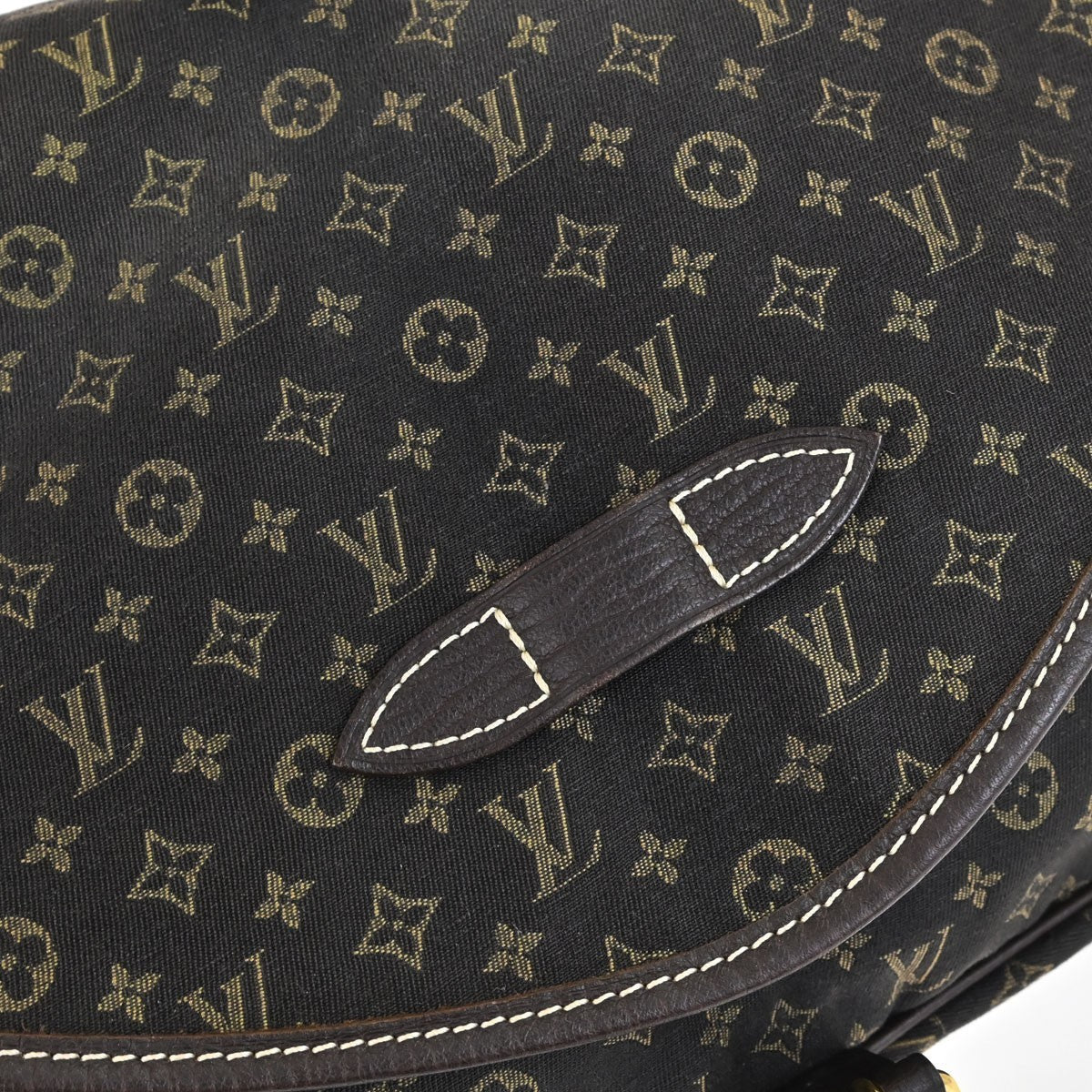 Louis Vuitton Saumur 30 Vintage Crossbody Bag in Brown Monogram Mini Lin Canvas