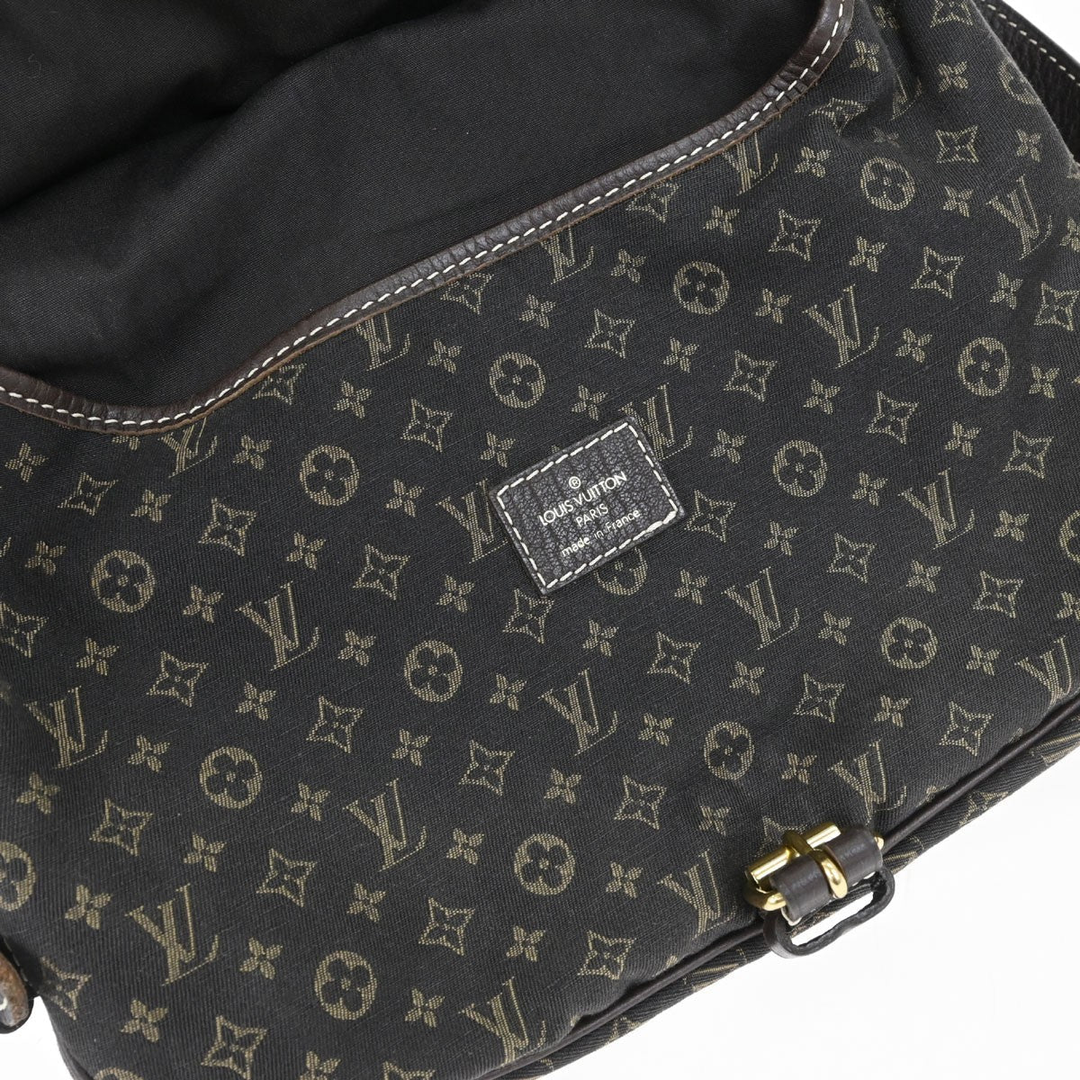 Louis Vuitton Saumur 30 Vintage Crossbody Bag in Brown Monogram Mini Lin Canvas