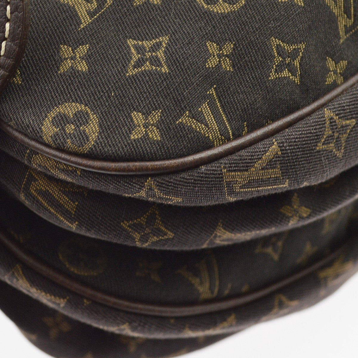 Louis Vuitton Saumur 30 Mini Lin Vintage Crossbody Bag in Brown Mini Lin Canvas