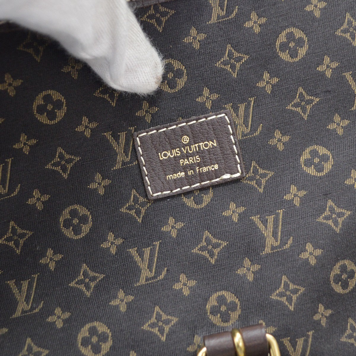 Louis Vuitton Saumur 30 Mini Lin Vintage Crossbody Bag in Brown Mini Lin Canvas