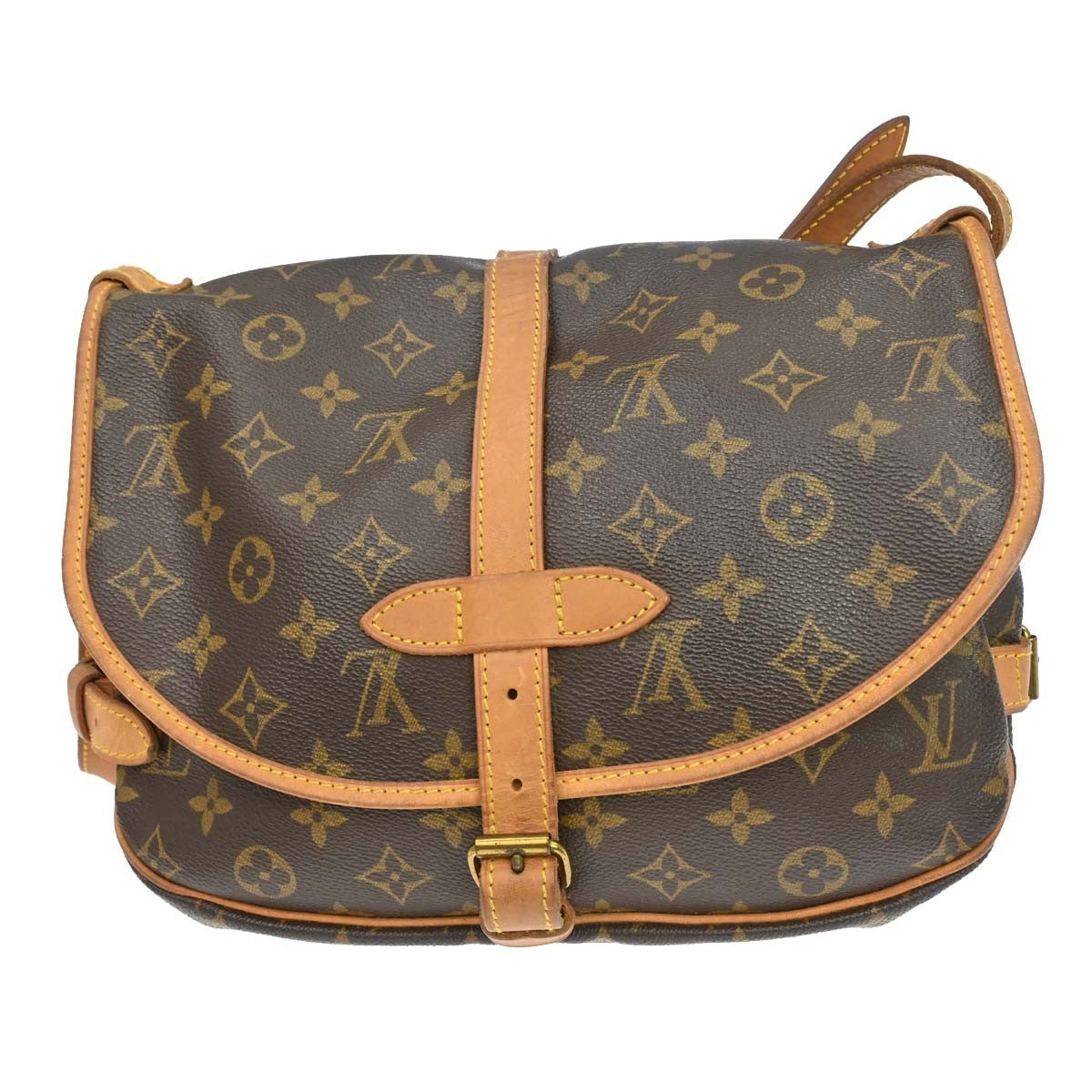 Louis Vuitton Saumur 30 Vintage Crossbody Bag in Brown Monogram Canvas