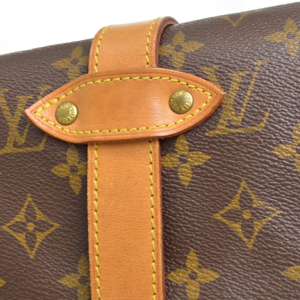 Louis Vuitton Saumur 35 Vintage Crossbody Bag in Brown Monogram Canvas