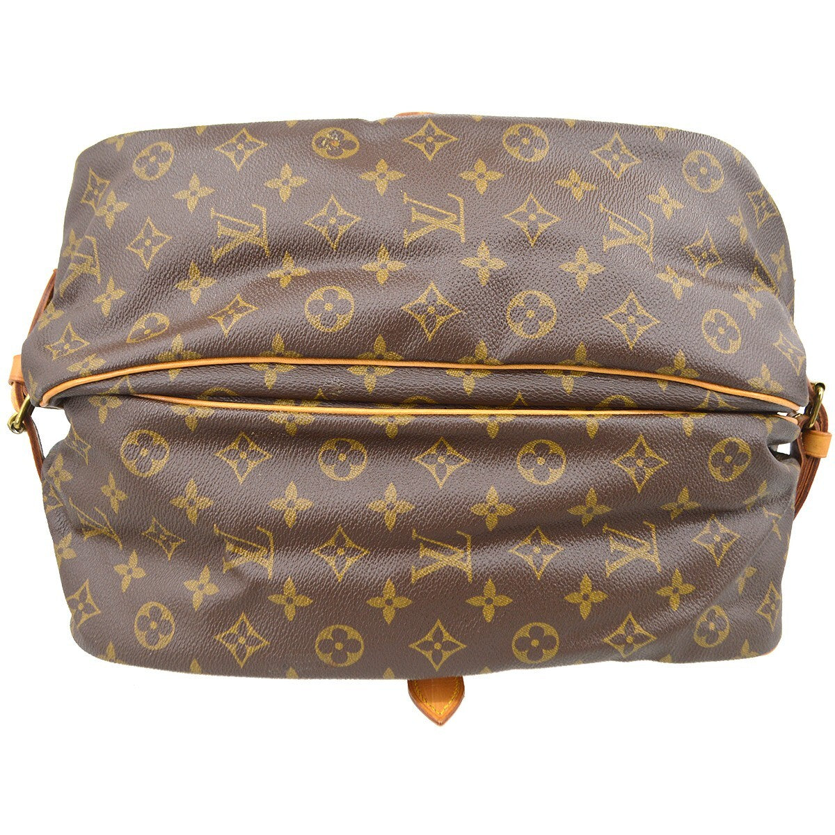Louis Vuitton Saumur 35 Vintage Crossbody Bag in Brown Monogram Canvas