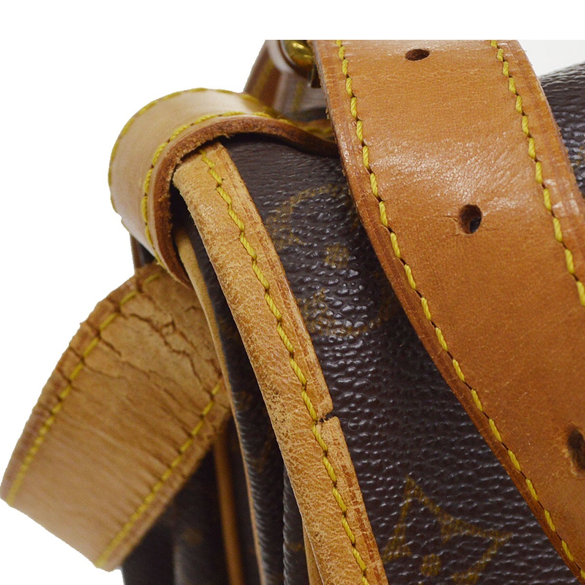 Louis Vuitton Saumur 35 Vintage Crossbody Bag in Brown Monogram Canvas