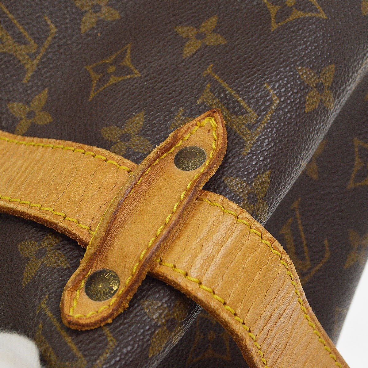Louis Vuitton Saumur 35 Vintage Crossbody Bag in Brown Monogram Canvas