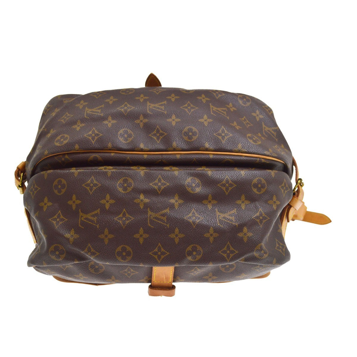 Louis Vuitton Saumur 35 Vintage Crossbody Bag in Brown Monogram Canvas