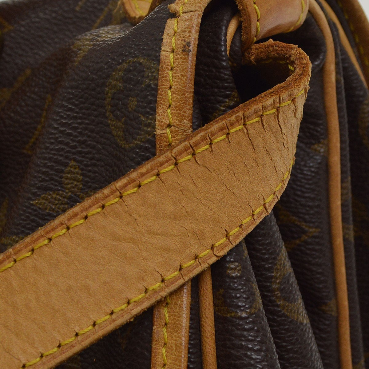 Louis Vuitton Saumur 35 Vintage Crossbody Bag in Brown Monogram Canvas