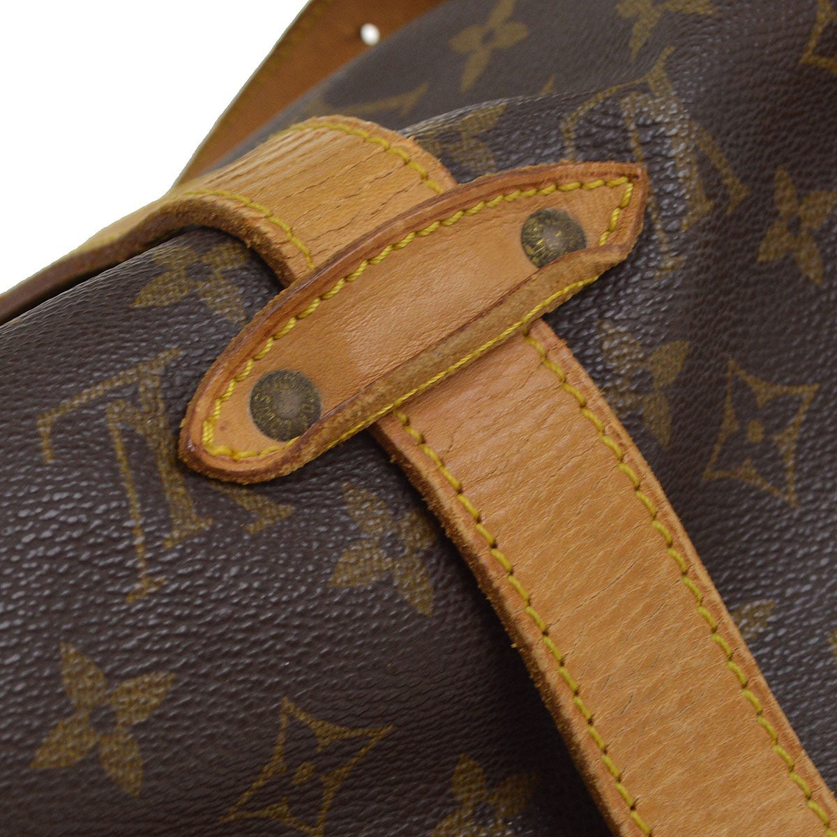 Louis Vuitton Saumur 35 Vintage Crossbody Bag in Brown Monogram Canvas