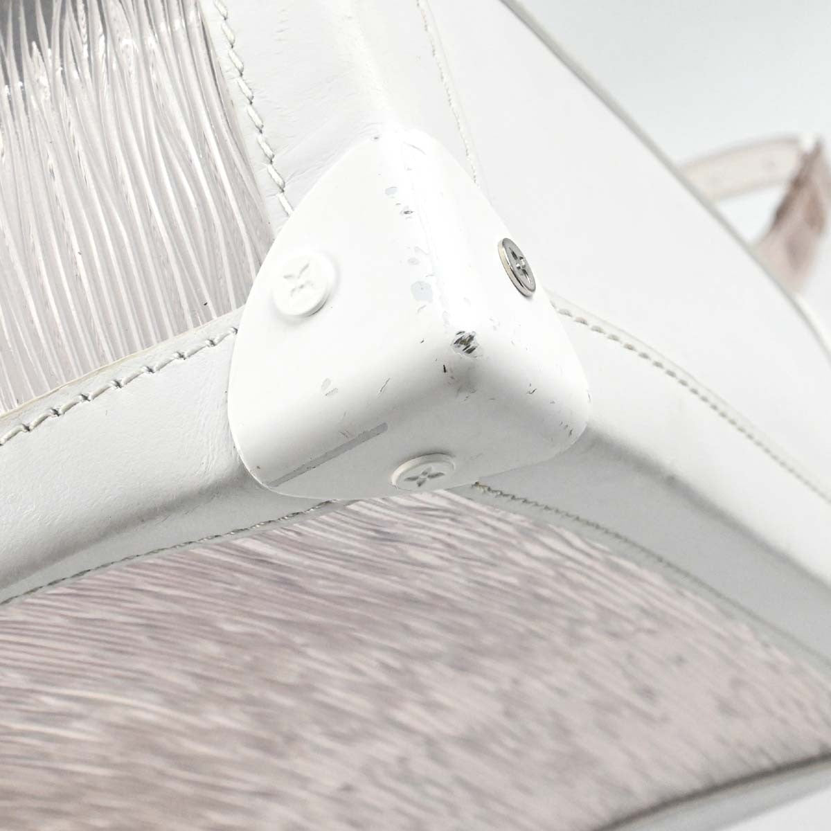 Louis Vuitton Soft Trunk Epi Plage Vintage Crossbody Bag in White Epi Leather