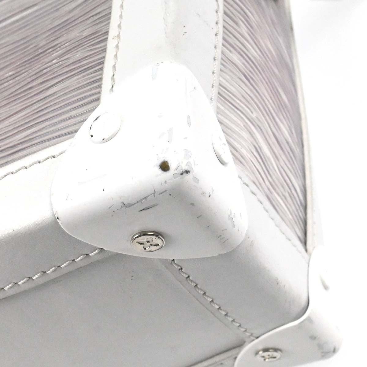 Louis Vuitton Soft Trunk Epi Plage Vintage Crossbody Bag in White Epi Leather