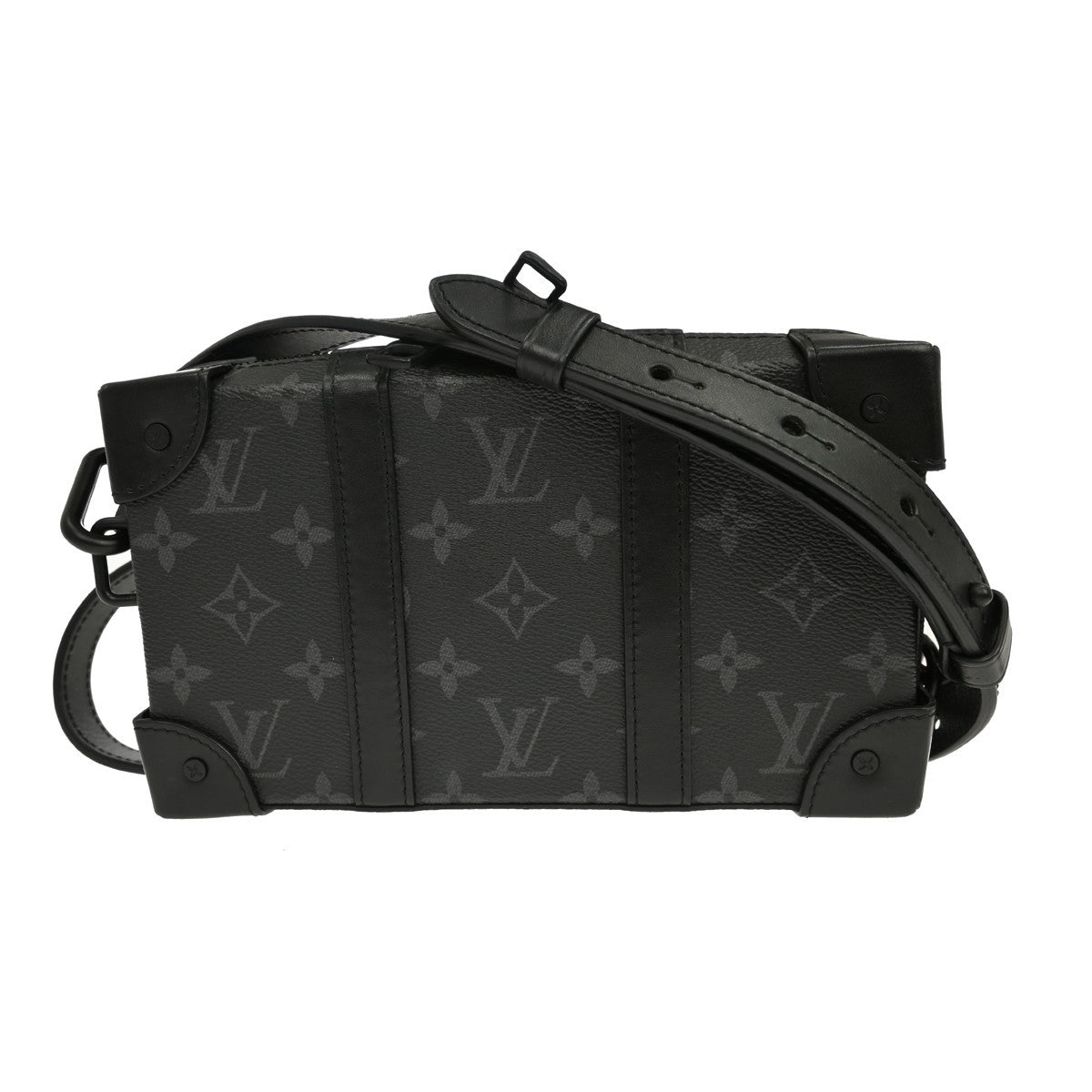 Louis Vuitton Soft Trunk Wallet Vintage Crossbody Bag in Black Taurillon Leather