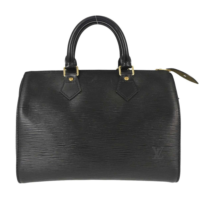 Louis Vuitton Speedy 25 Vintage Handbag in Black Epi Leather