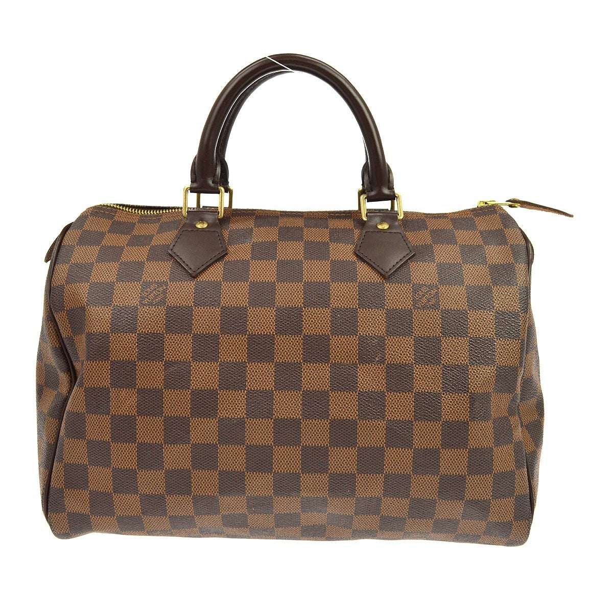 Louis Vuitton Speedy 30 Vintage Handbag in Brown Damier Ebène Canvas