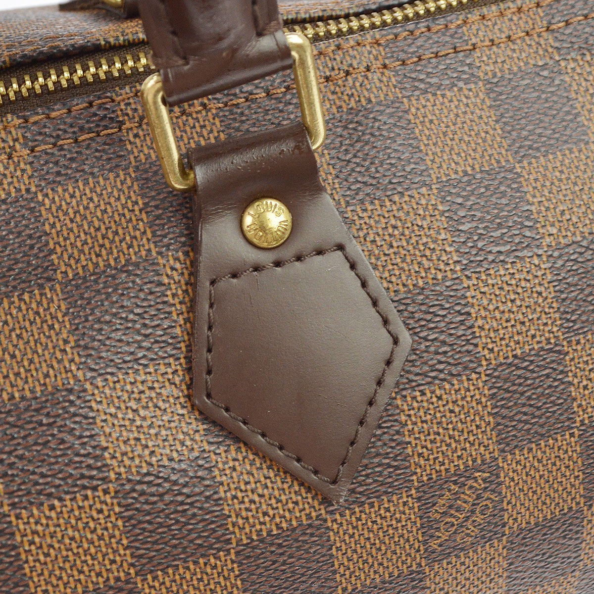 Louis Vuitton Speedy 30 Vintage Handbag in Brown Damier Ebène Canvas