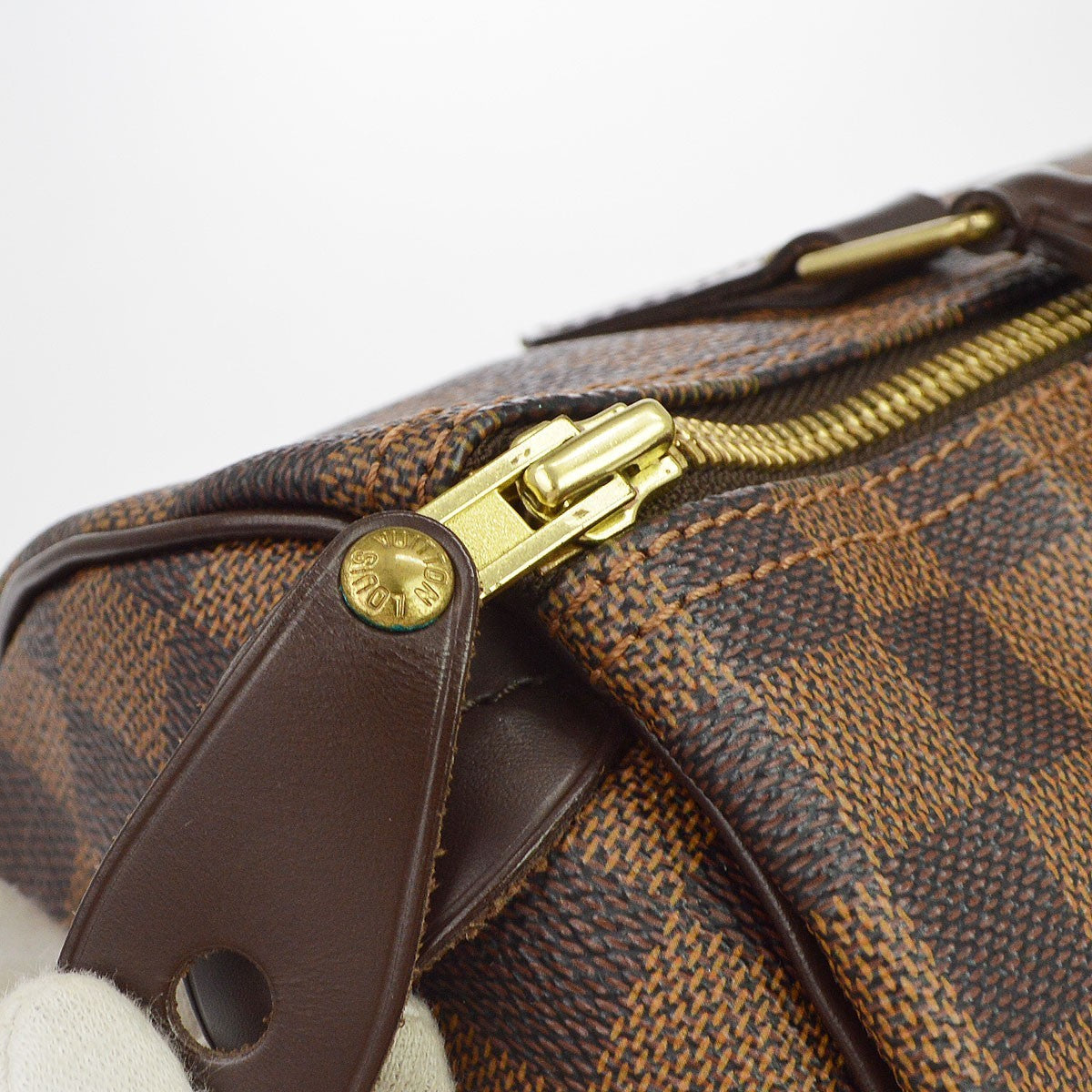Louis Vuitton Speedy 30 Vintage Handbag in Brown Damier Ebène Canvas