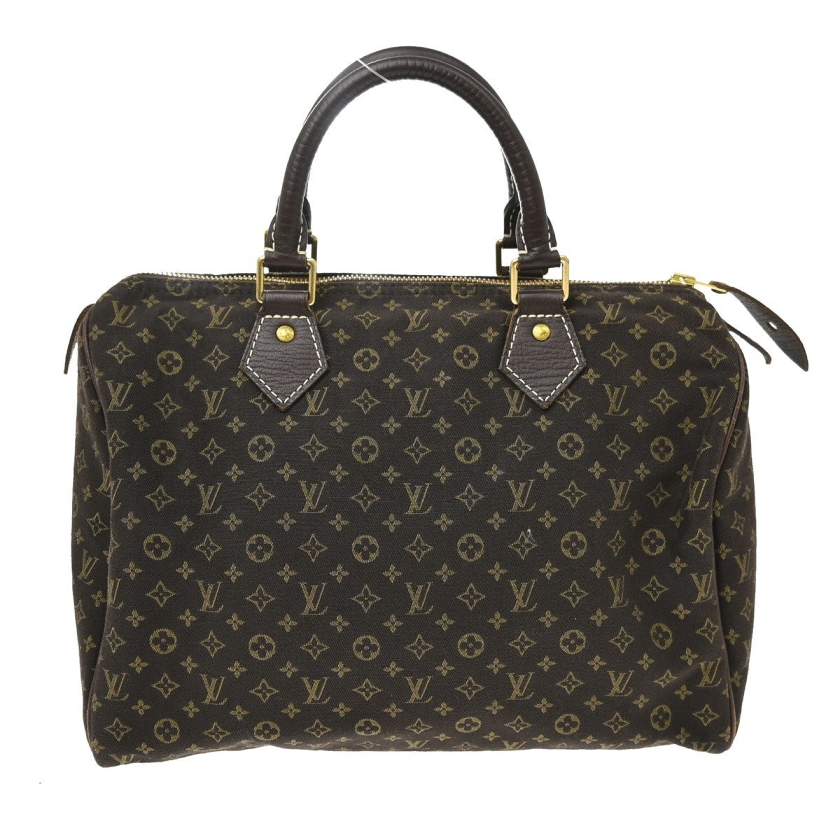 Louis Vuitton Speedy 30 Mini Lin Vintage Handbag in Brown Monogram Mini Lin Canvas