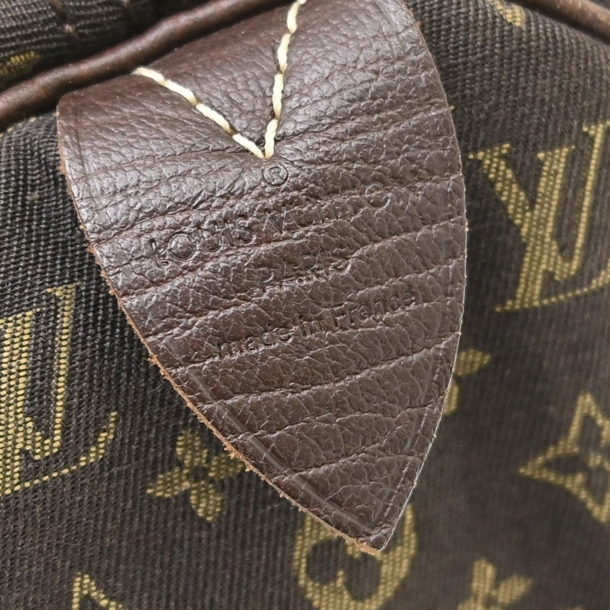 Louis Vuitton Speedy 30 Mini Lin Vintage Handbag in Brown Monogram Mini Lin Canvas