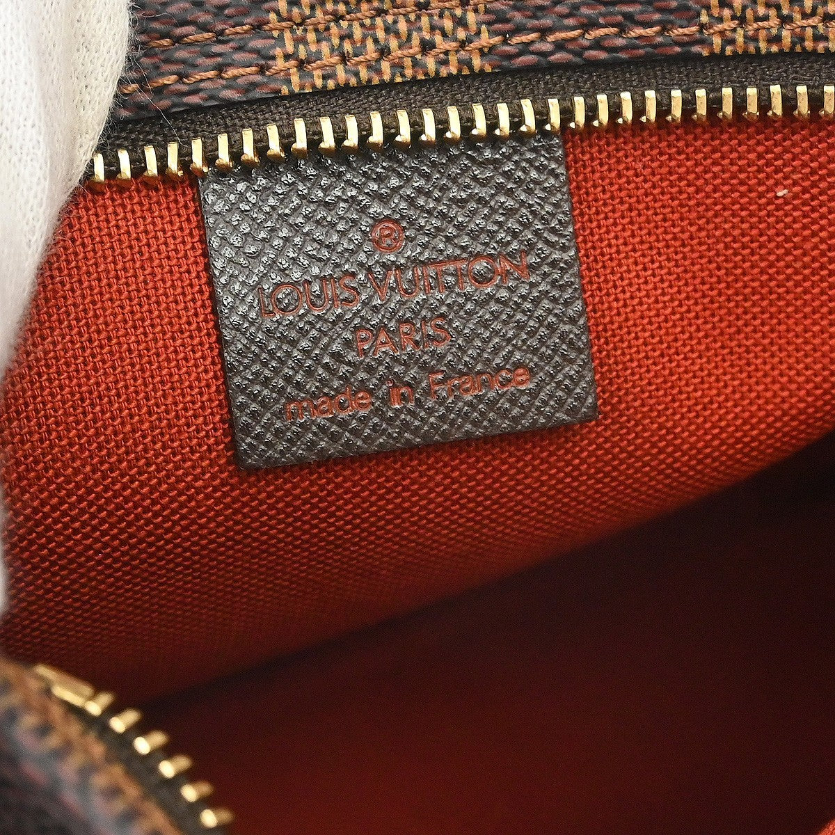 Louis Vuitton Trousse Make-up Vintage Pochette in Brown Damier Ebène Canvas