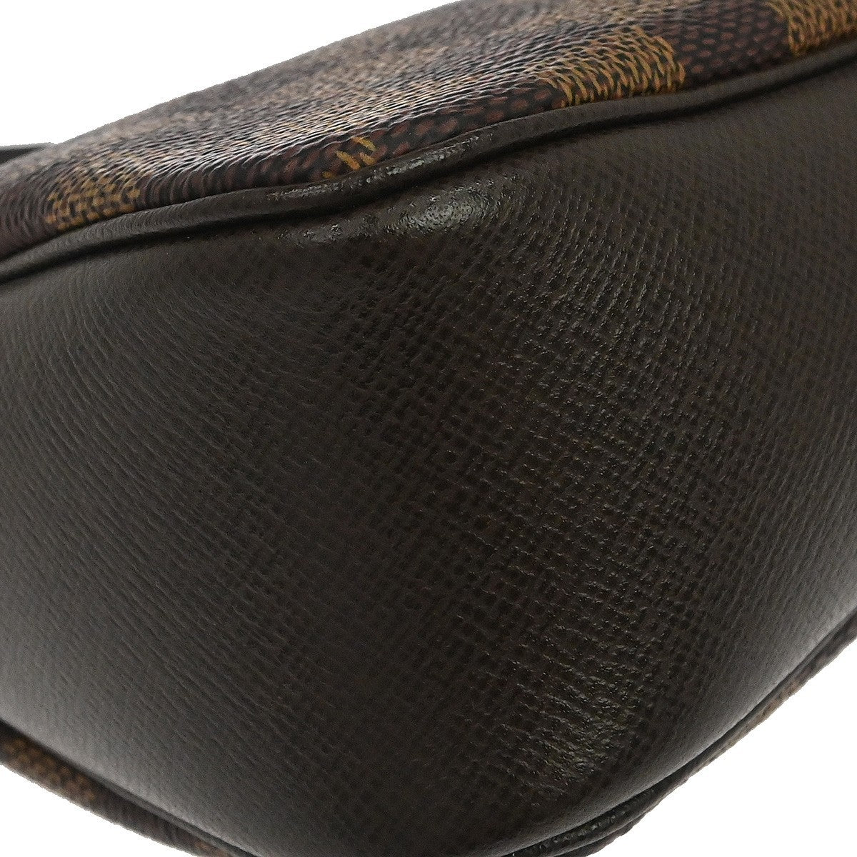 Louis Vuitton Trousse Make-up Vintage Pochette in Brown Damier Ebène Canvas
