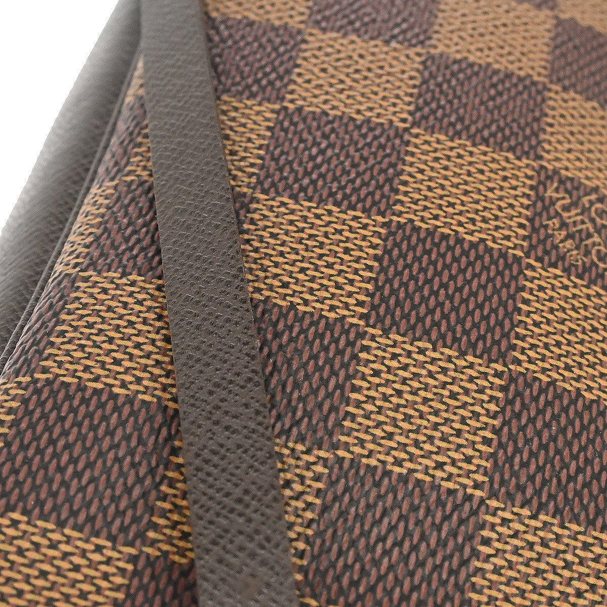 Louis Vuitton Trousse Make-up Vintage Pochette in Brown Damier Ebène Canvas