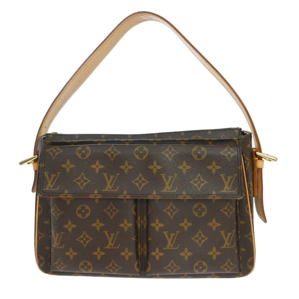 Louis Vuitton Viva Cité GM Vintage Shoulder Bag in Brown Monogram Canvas