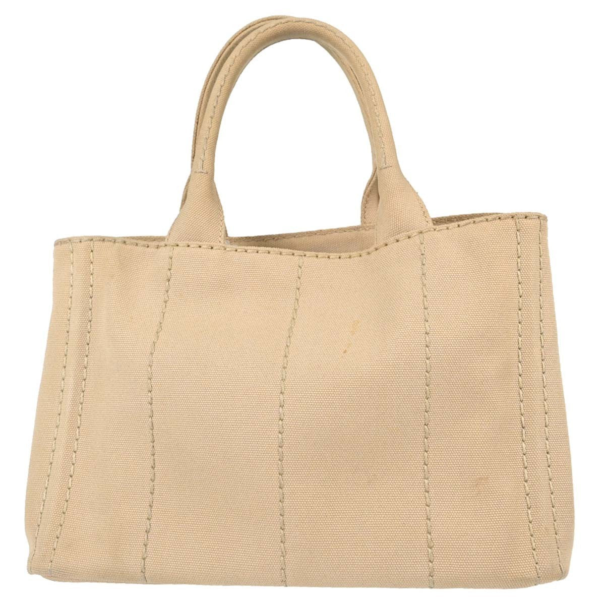 Prada Canapa Tote Vintage in Beige Canvas