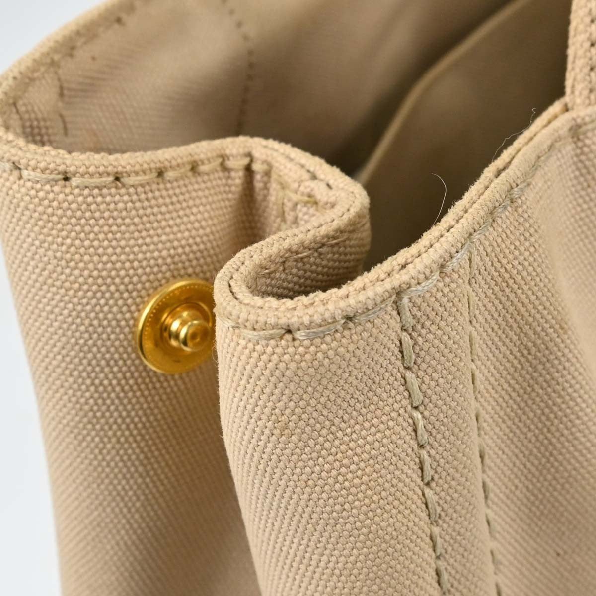 Prada Canapa Tote Vintage in Beige Canvas
