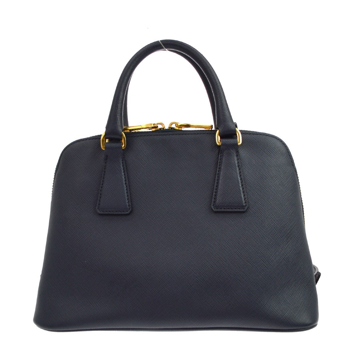 Prada Promenade Vintage Handbag in Navy Leather