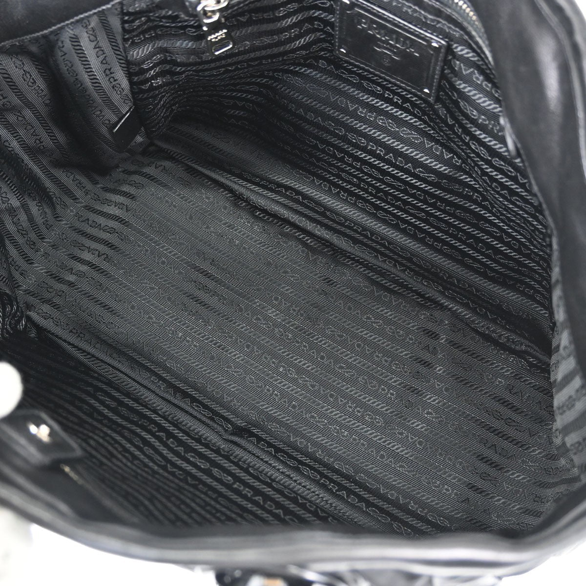 Prada Tessuto Chain Tote Vintage in Black Tessuto Nylon