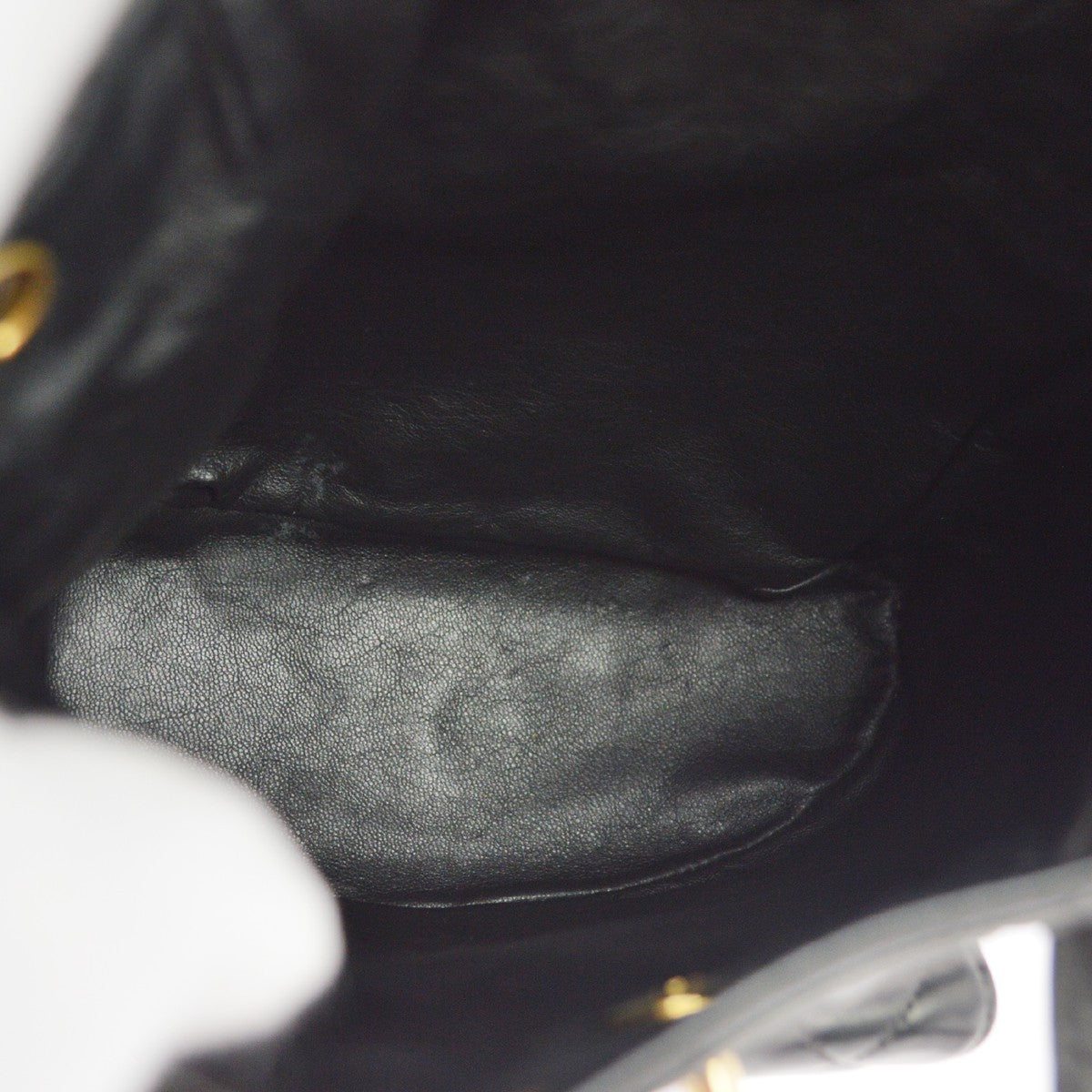 Chanel Black Lambskin Duma Backpack Large