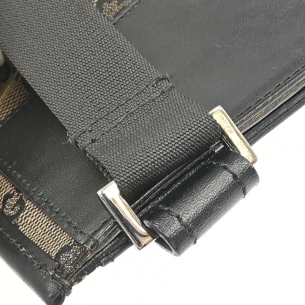 Gucci Brown Black Canvas GG Shoulder Bag