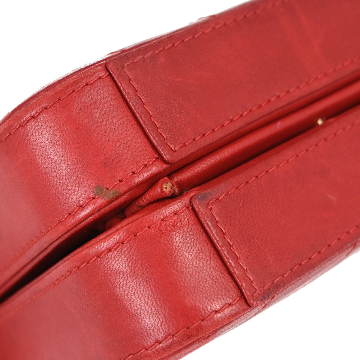 Chanel Red Lambskin Camera Bag Mini