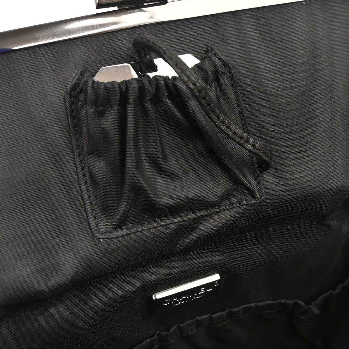 Chanel Black Tweed Vanity Handbag Box