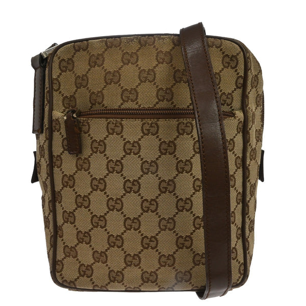 Gucci Beige Canvas GG Shoulder Bag