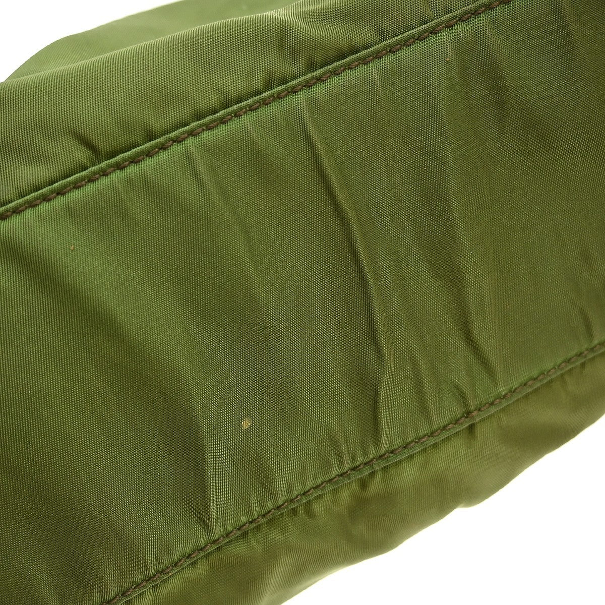 Prada Khaki Nylon Tote Shoulder Bag
