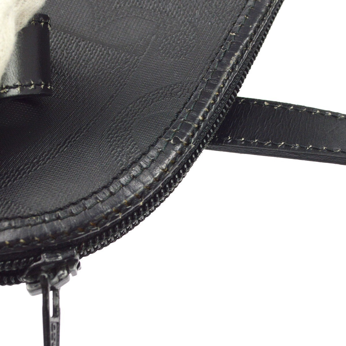 Christian Dior Black Leather Trotter Handbag