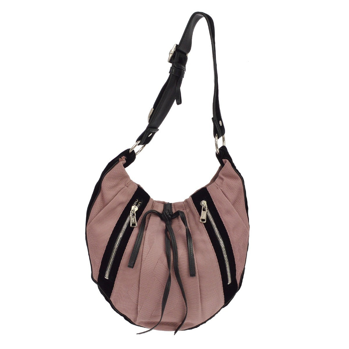 Saint Laurent Pink Canvas Mombasa Shoulder Bag