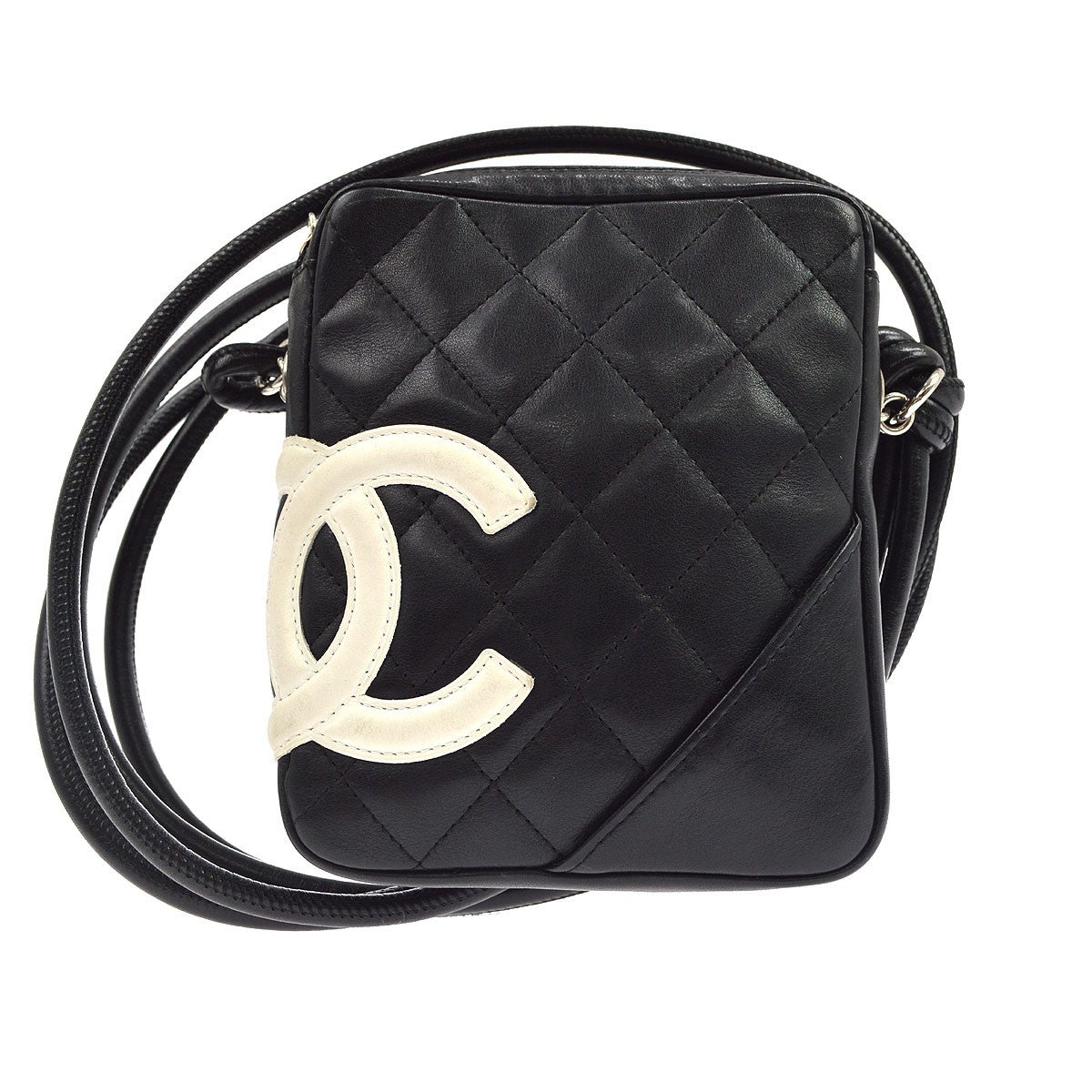 Chanel Black Calfskin Cambon Ligne Shoulder Bag