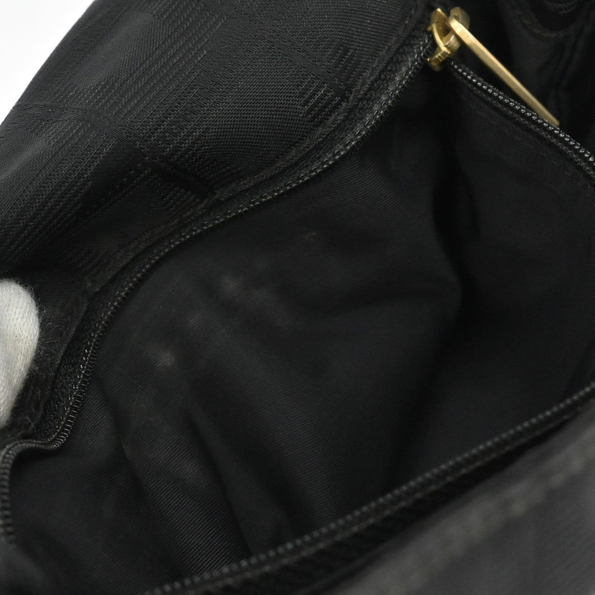 Chanel Black Jacquard Nylon Travel Line Shoulder Bag
