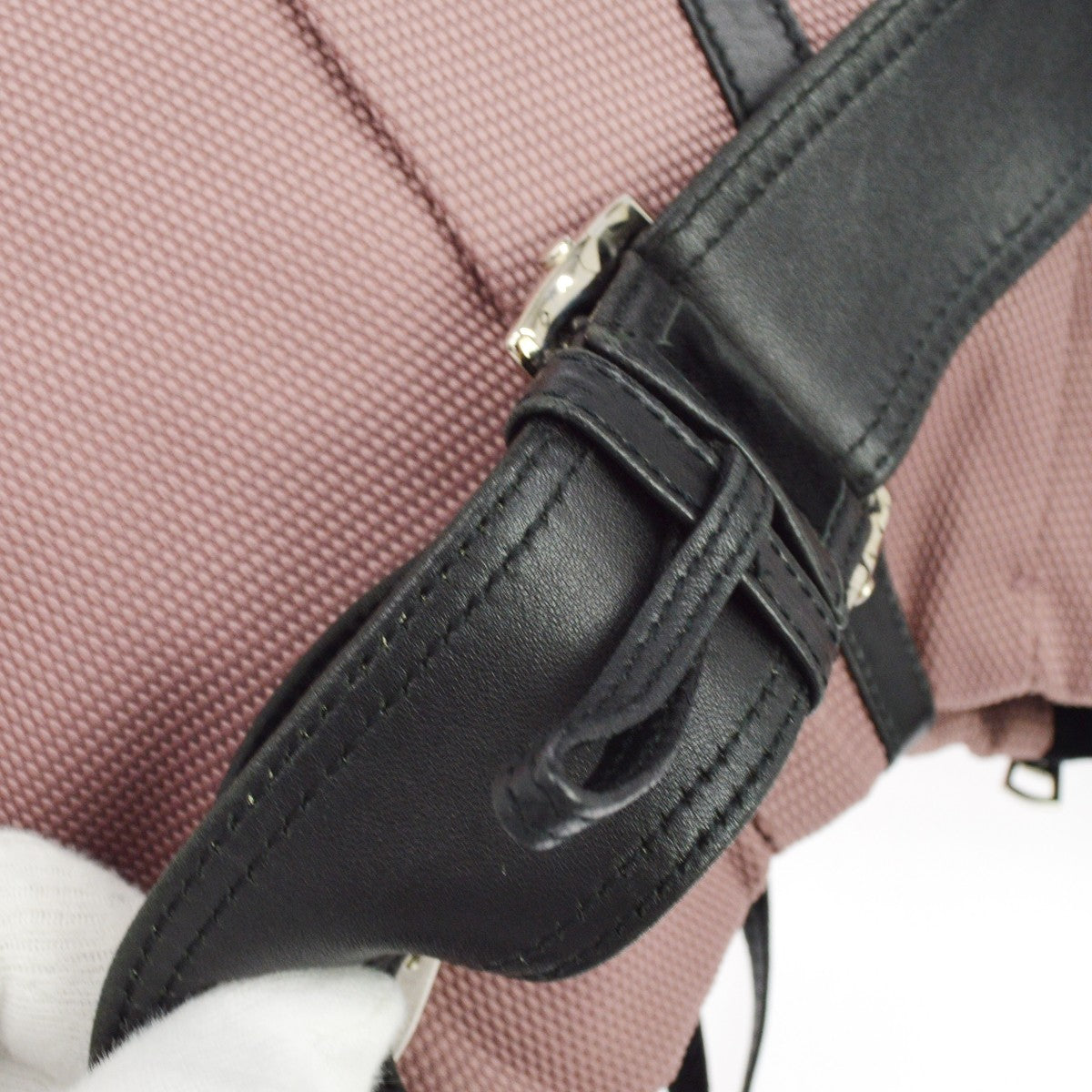 Saint Laurent Pink Canvas Mombasa Shoulder Bag