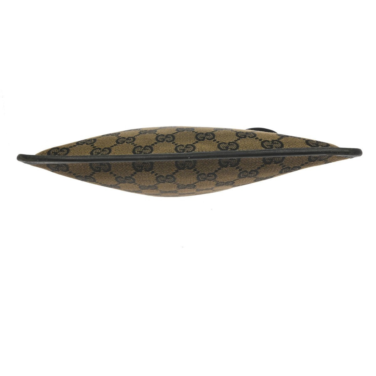 Gucci Brown Black Canvas GG Shoulder Bag