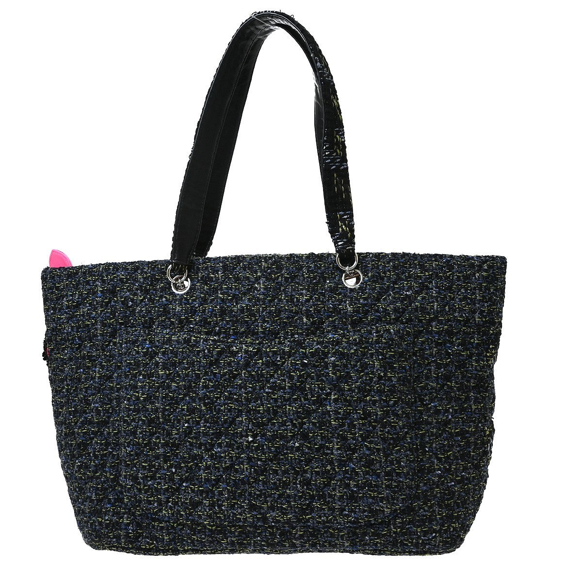 Chanel Black Tweed Cambon Ligne Tote Handbag